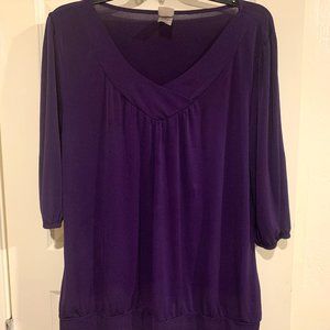 Royal purple blouse